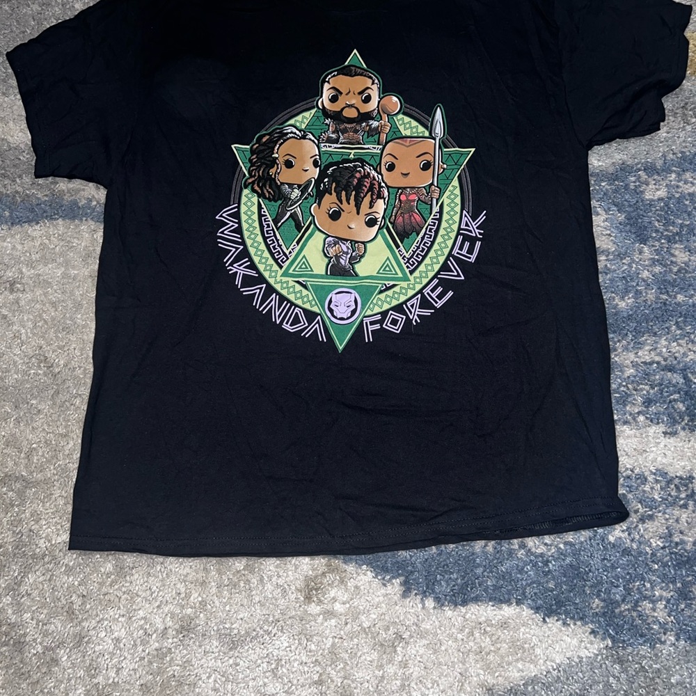 Marvel Black Short Sleeve Tee with Emblem Design